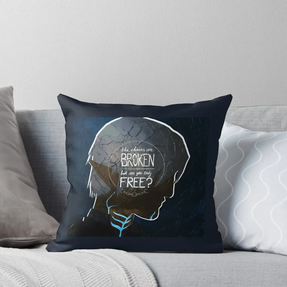 

Fenris - The Chains Are Broken Throw Pillow Cusions Cover pillow pillowcase pillow