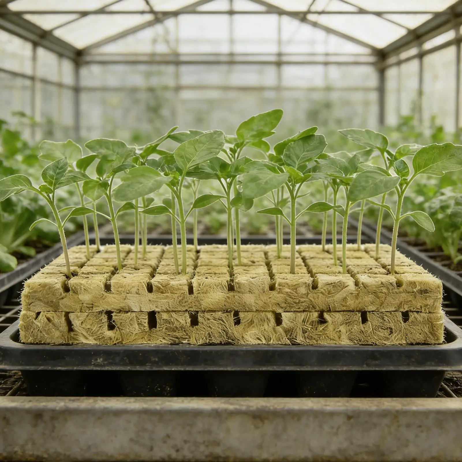 100Pcs Rock Wool Hydroponic Planting Blocks Rock Wool Growing Cubes Starter Kit Cubes Hydroponics Propagation Grow Supplies