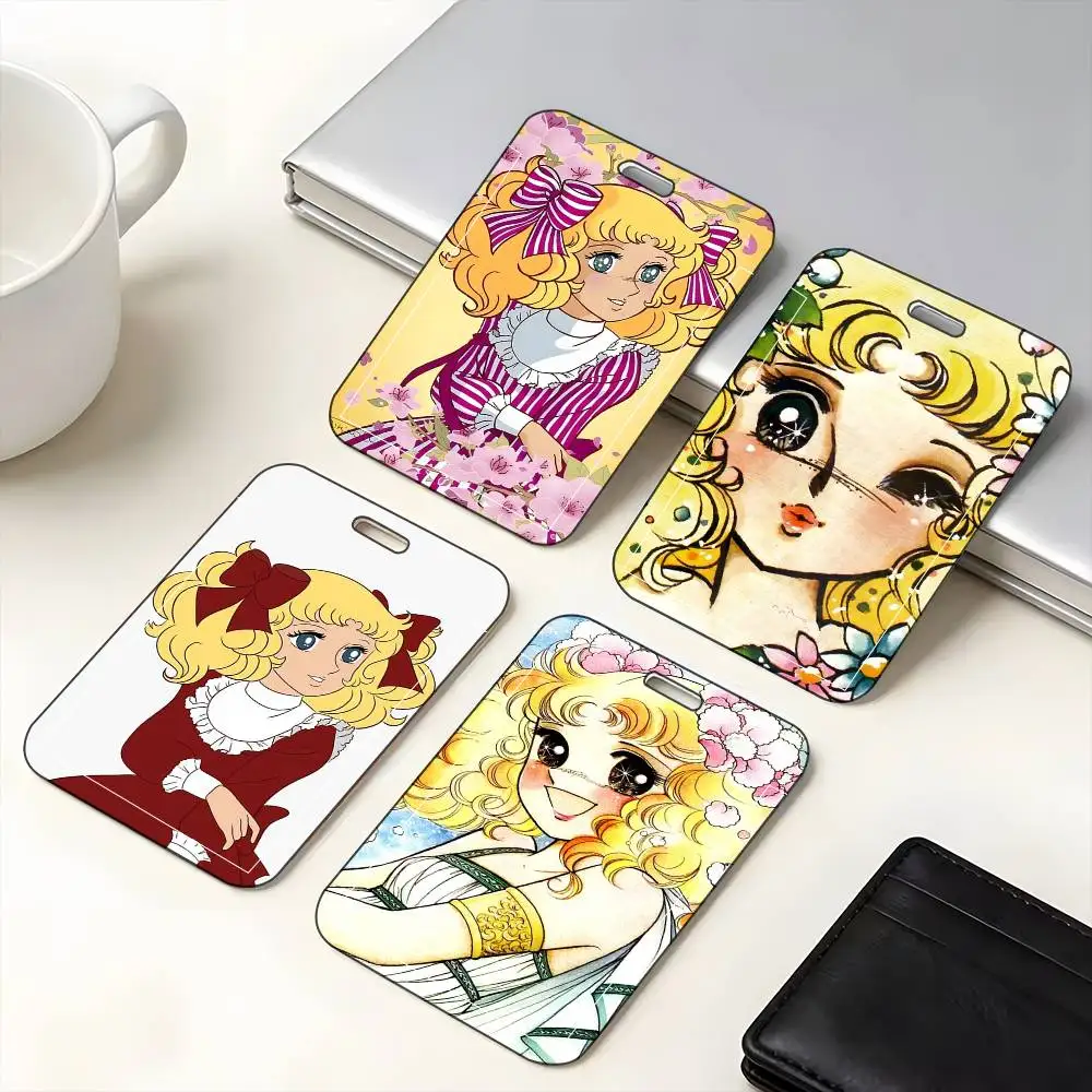 

1pc Classic Anime C-Candy C-Candy ID Card Sleeve School Card Access ID Card Bus Meal Card Protective Sleeve Easy Push