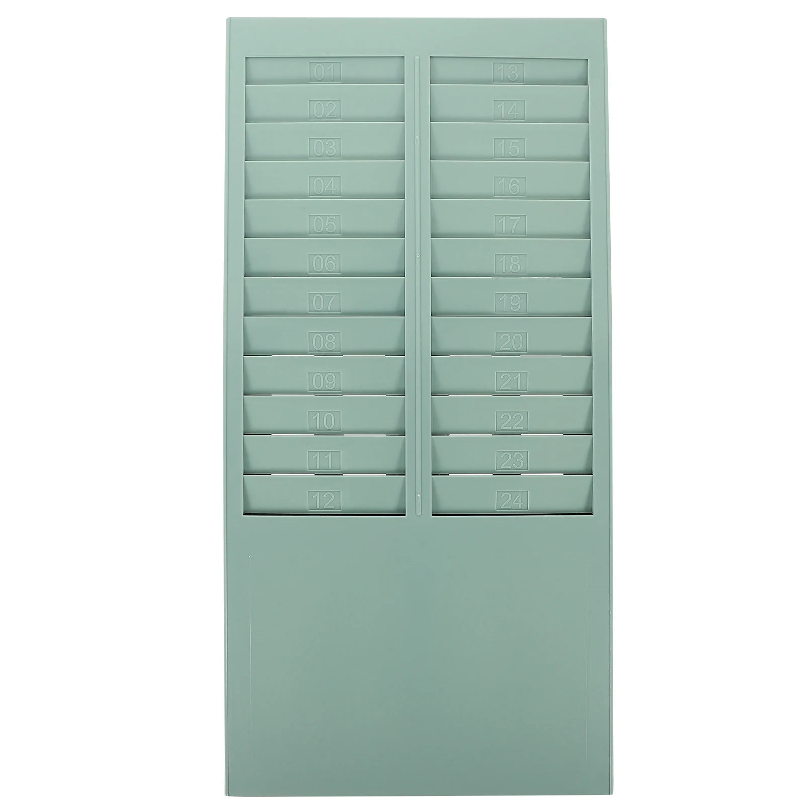 

24 Slots Time Clock Card Holder Plastic Rack for Office Factory Attendance Machine Accessory Storage Organzier