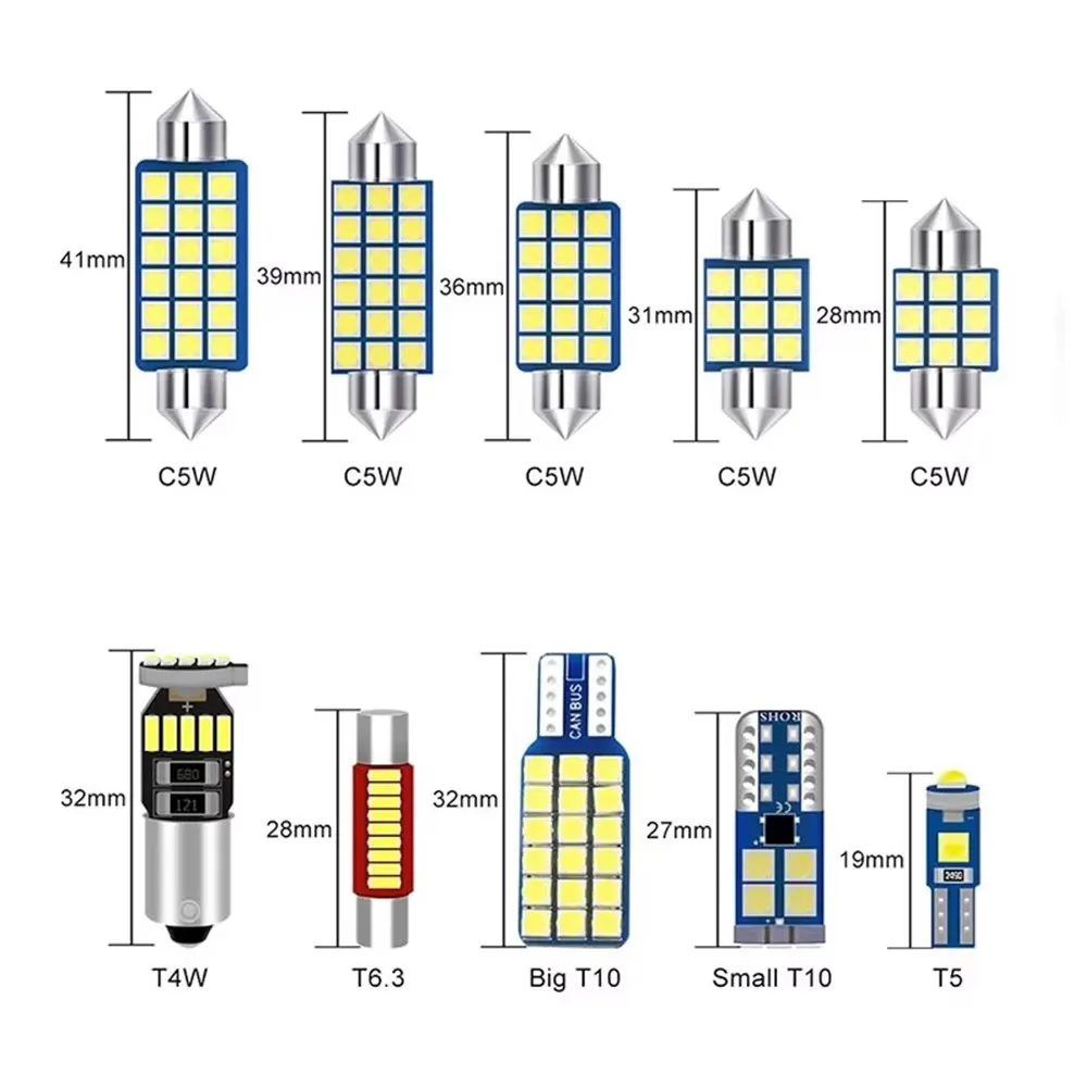 For Chevrolet Captiva C100 C140 2011 2012 2013 2014 2015 2016 2017 5PCS Car LED Interior Reading Lamps Trunk Light Accessories view 4