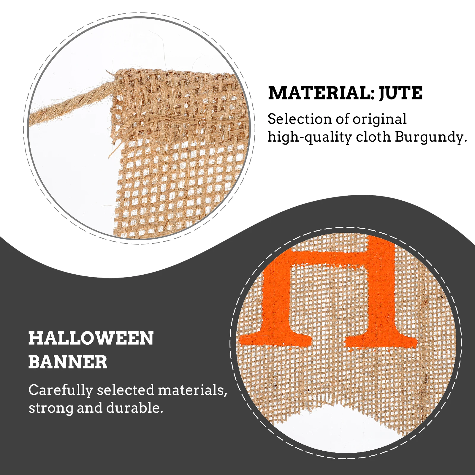 

1Pcs Halloween Banner Party Hanging Ornament Rustic Handmade Colorful Garland Halloween Decor Supply Party Layout Prop