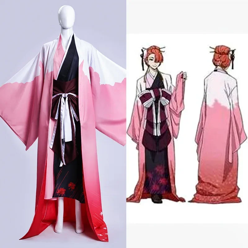 Bungo Stray Dogs Cosplay Ozaki Akabaci Kimono Anime Costume