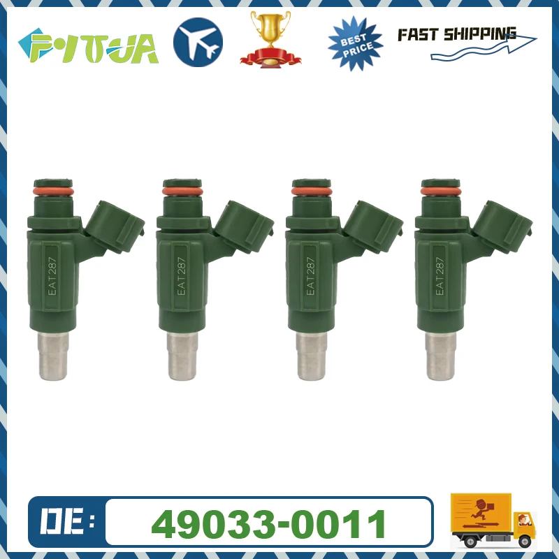 

2/4 шт. Топливная форсунка 49033-0011 490330011 Для Kawasaki ZX10R ZXT00 Brute Force 750 Ninja 650 Teryx4