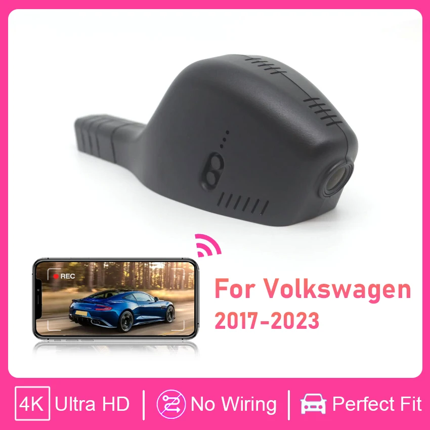 

Видеорегистратор Plug and Play для Volkswagen Polo, Tiguan, Golf 7, 8, Jetta, VS5, Sharan, Taos, Transporter T6, CC, SEAT ATECA 2017-2023