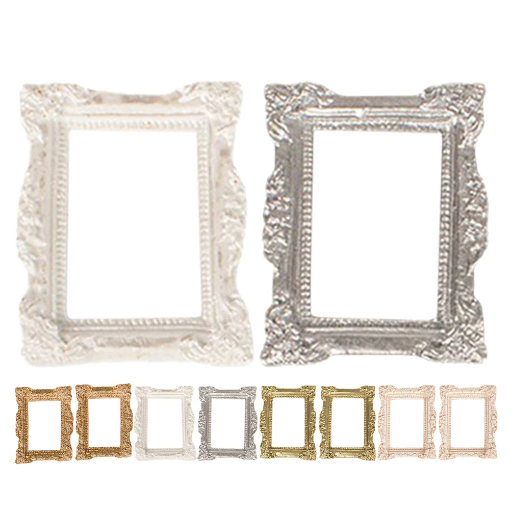 10 Pcs Mini Photo Frame Small Picture Frames DIY Fairy Sticks Desktop Tiny Resin Family Wand