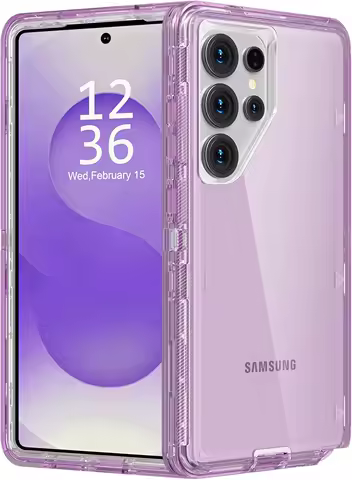 Premium Heavy Duty Clear Case for Samsung Galaxy S25 S24 S23 S22 S21 Note 20 Ultra Plus Anti-Drop Triple Layer Protector Cover