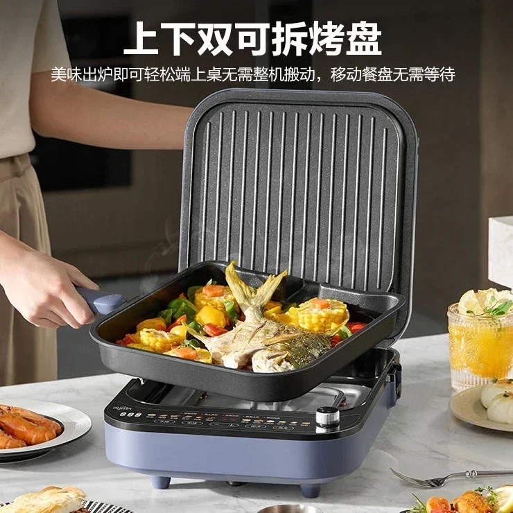 home use electric pancake pan multifunctional pancake pan enlarged and deepened removable and washable double-sided pancake