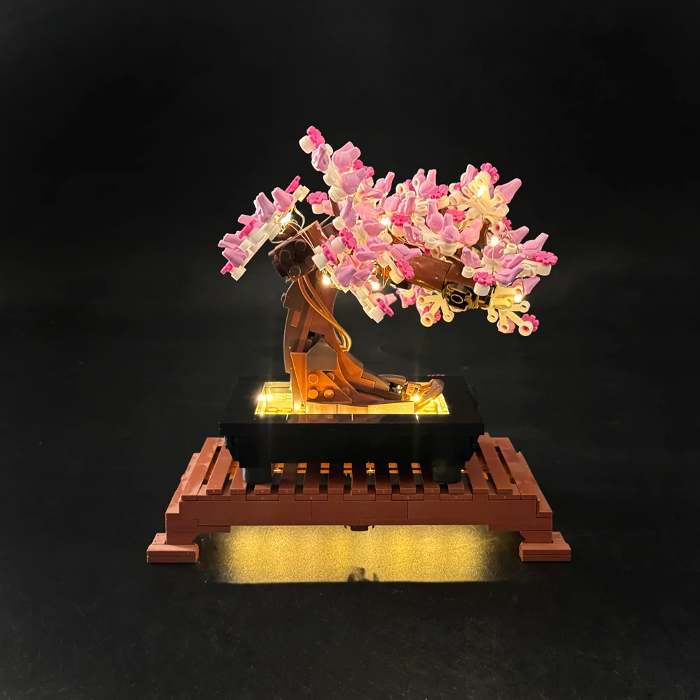 BYB LED Light Kit For 10281 Creator Expert Bonsai Tree Building Blocks Decorative Lamp (Not Include Building)