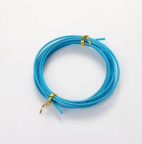 NEVERTOOLATE 2,.5mm x 3m steel cord coated with PVC skip jump rope backup rope spare part accessories