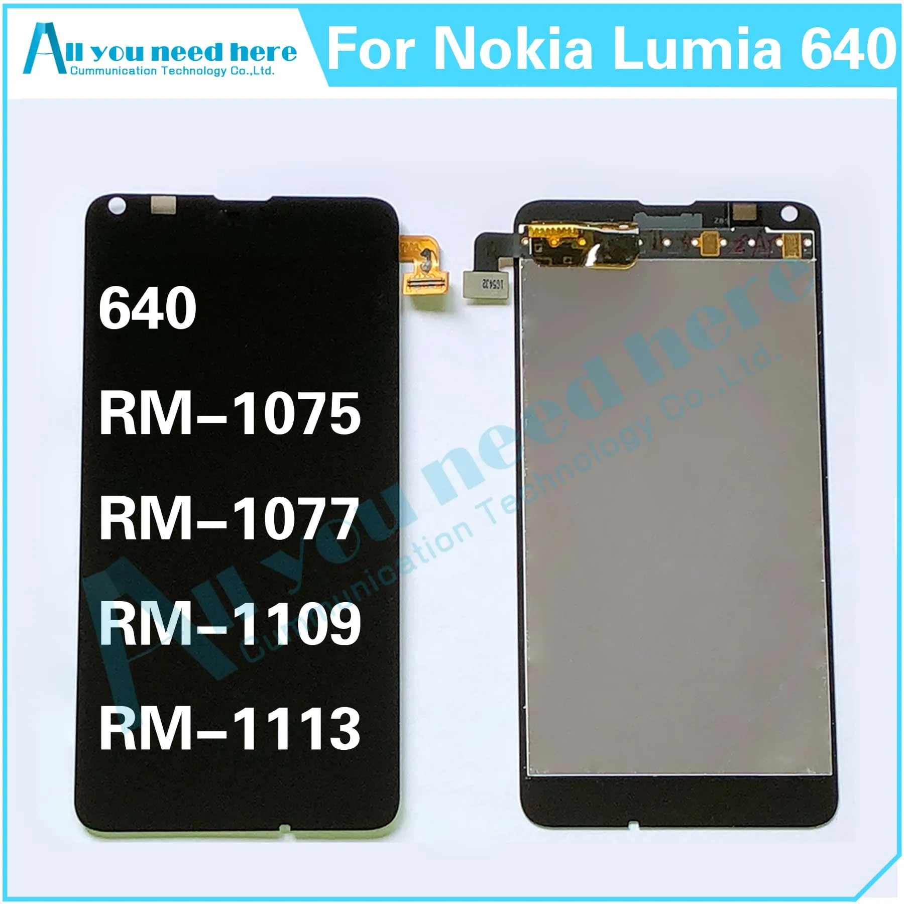 

100% Test For Nokia Lumia 640 RM-1075 RM-1077 RM-1109 RM-1113 LCD Display Touch Screen Digitizer Assembly Replacement