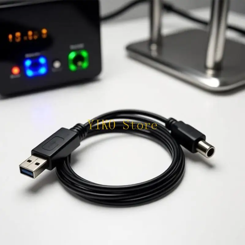 K32C USB-A to 2 Female Power Splitter Cable DC5521 5525 35135 for Small Electronics