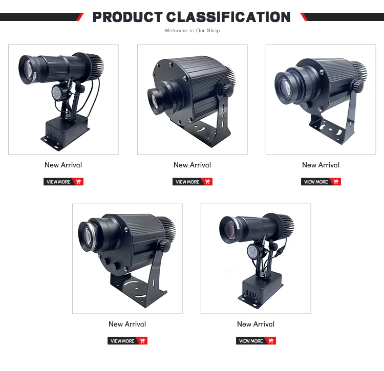 35W Custom Logos Signs Symbols Outdoor Projection Rotating Static Logo Projector Light For Restaurant Bar Shops