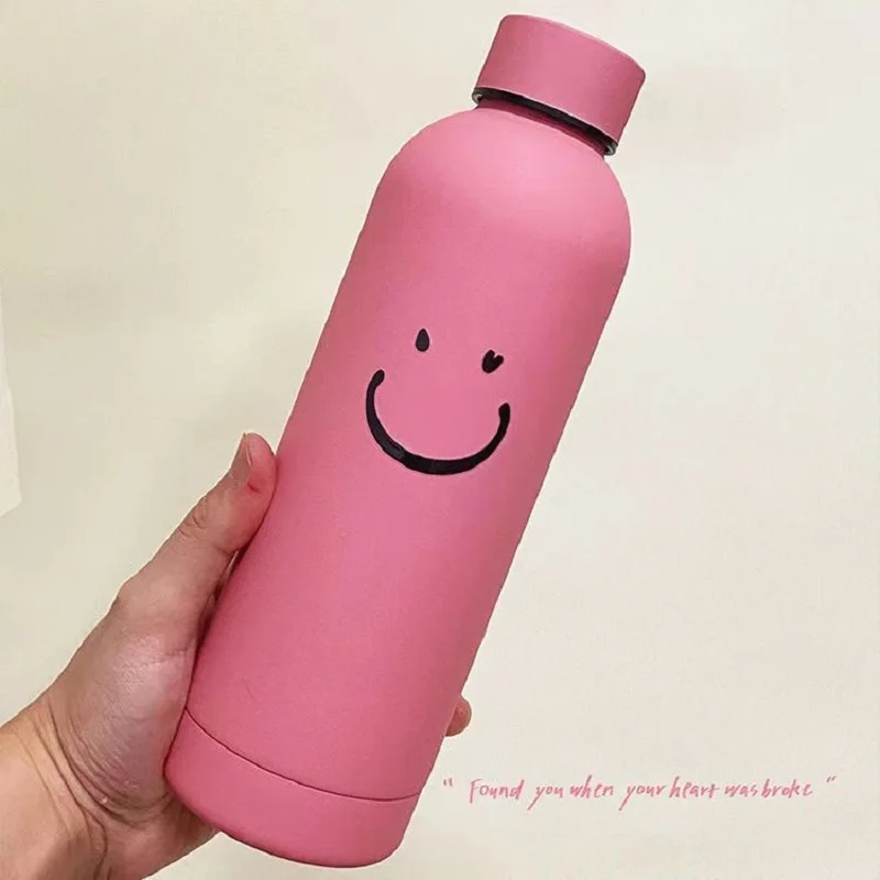 New Stainless Steel Vacuum Insulated Cup 500ml Outdoor Portable Large Belly Bottle Sports Kettle