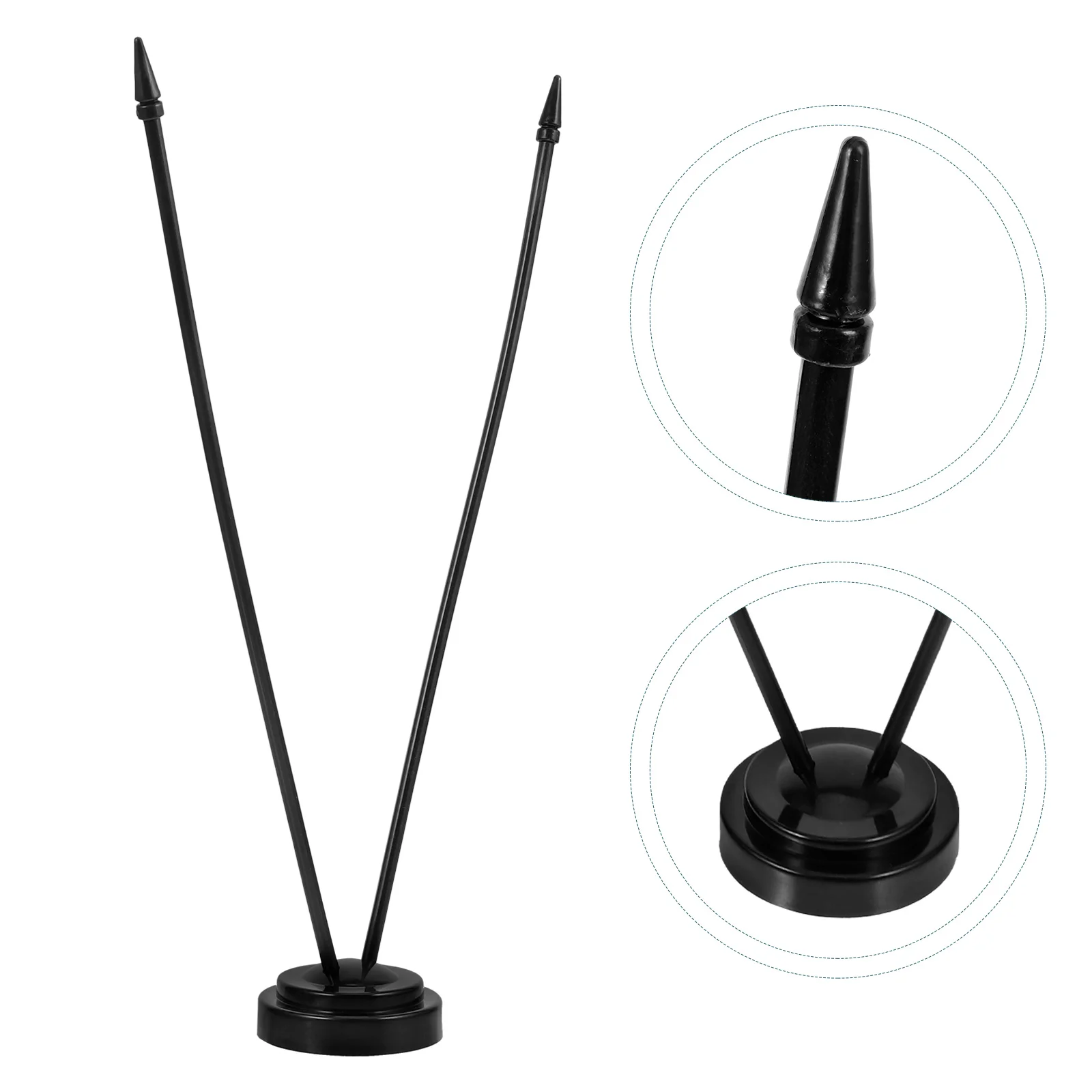 

Portable Flag Holder Mini Desk Stand Small Flagpole Base Indoor Outdoor Flags Display Exquisite Plastic Waving for Home