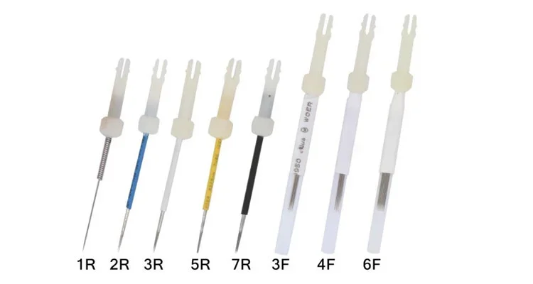 50pcs Tattoo Needle Blades for Eyebrow Embroidery Permanent Makeup Mosaic Tool Kit Beauty Professional Eyebrow Tattooing Kit