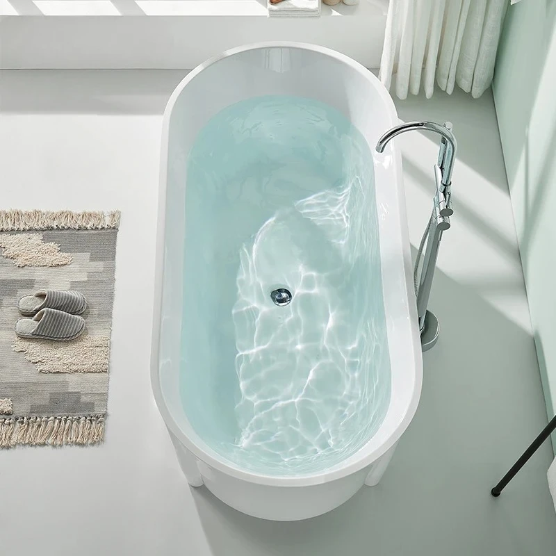 Акриловая ванна принцессы 1,2--1,7 метра, цельная бытовая отдельно стоящая европейская ванна для ног