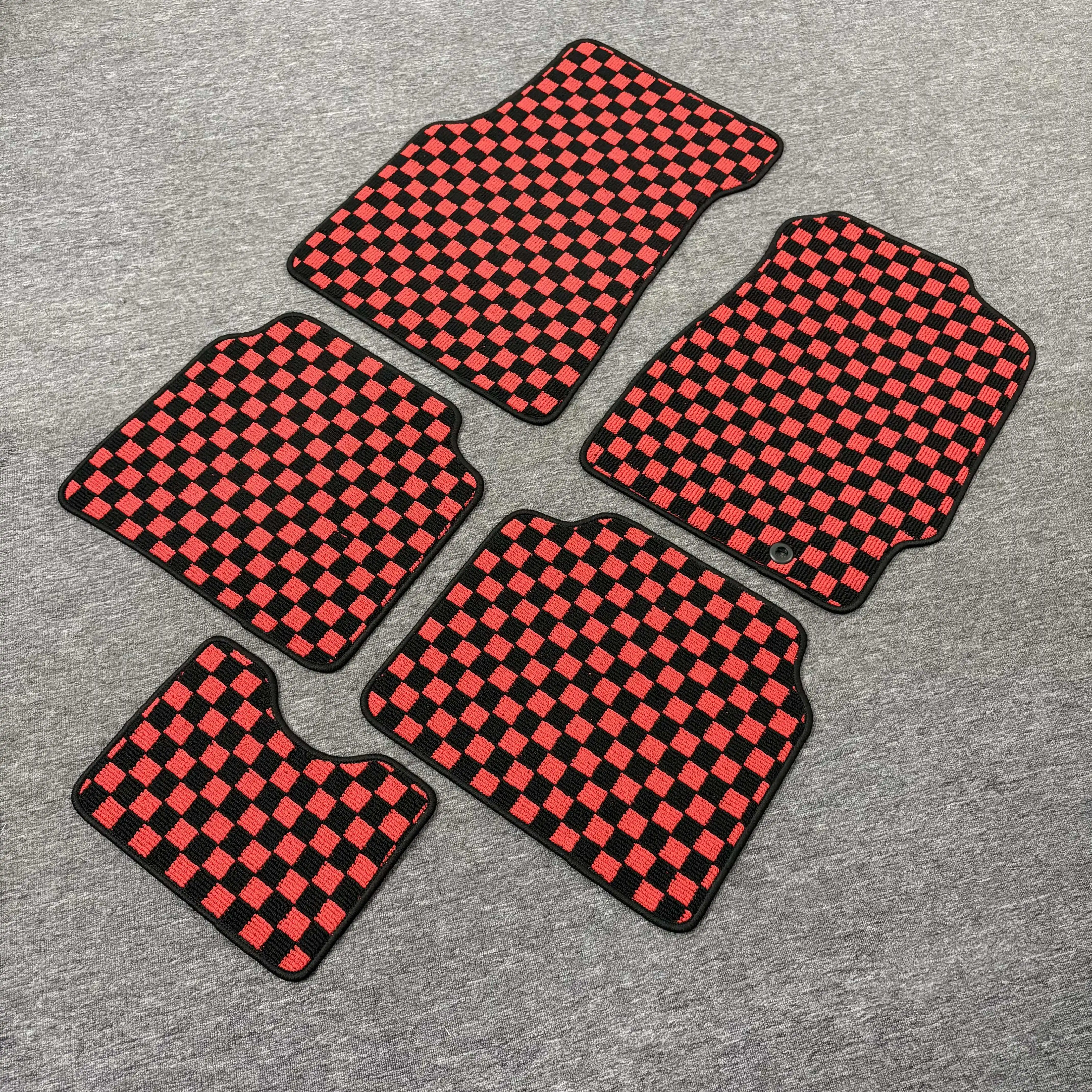 Checker Floor Mats JDM Style Floor Mats For Honda Civic EG 92-95 Right Hand Driveor