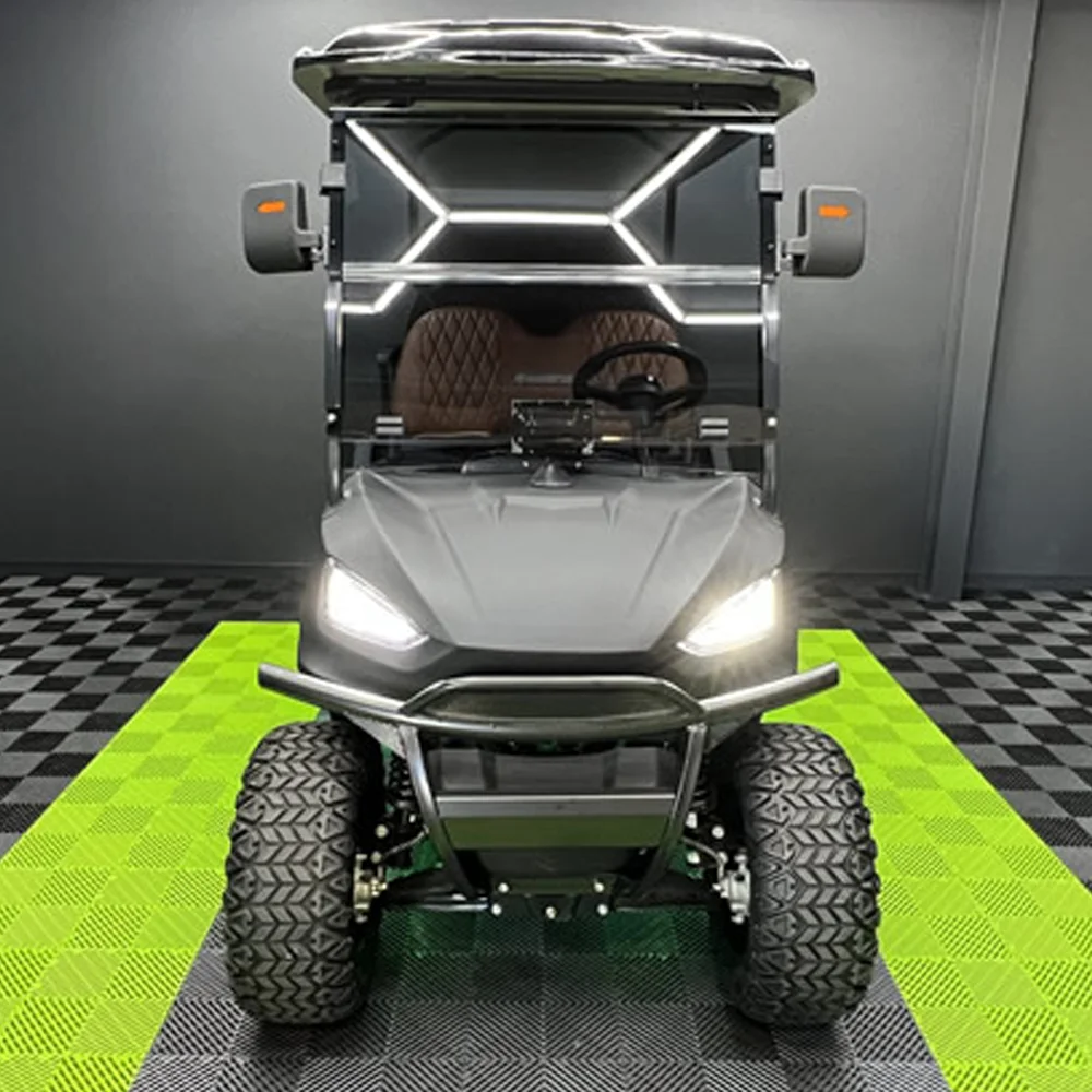 2024 New Touris 4-Wheel 4 Seat Golf Carts Street Legal Electric Golf Carts 6 Seater 48V 72V Lithium Battery Golf Cart