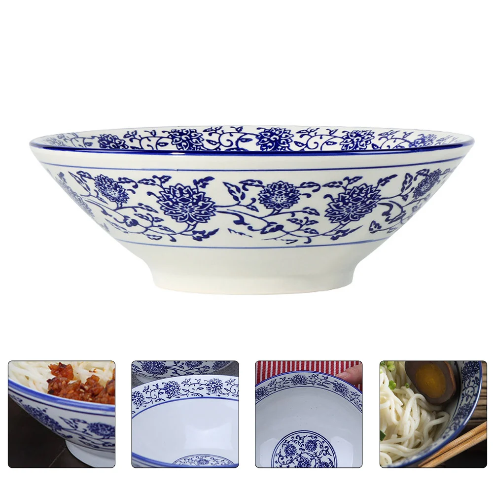 

Ceramic Cutlery Material Chinese Style Bowl for Salads Noodles Soups Fruits Home Kitchen Supply Ceramic Bowl