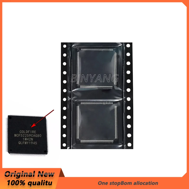 (1piece)100% New MCF52259CAG80 MCF52259 QFP144  In Stock Chipset