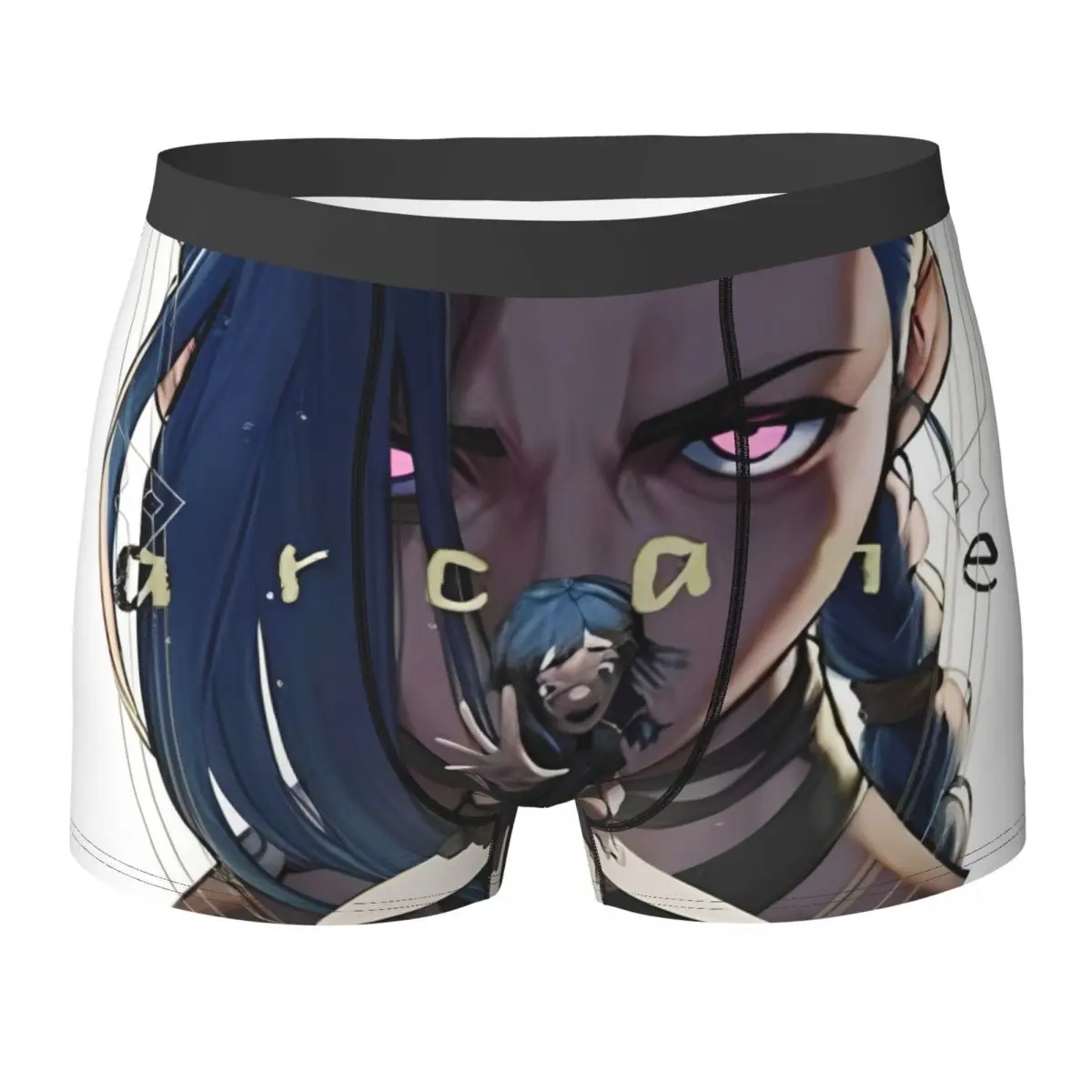 

Hot Arcane League Of Legends Underwear Cartoon Television Print Trunk High Quality Man Panties Breathable Boxer Brief Gift