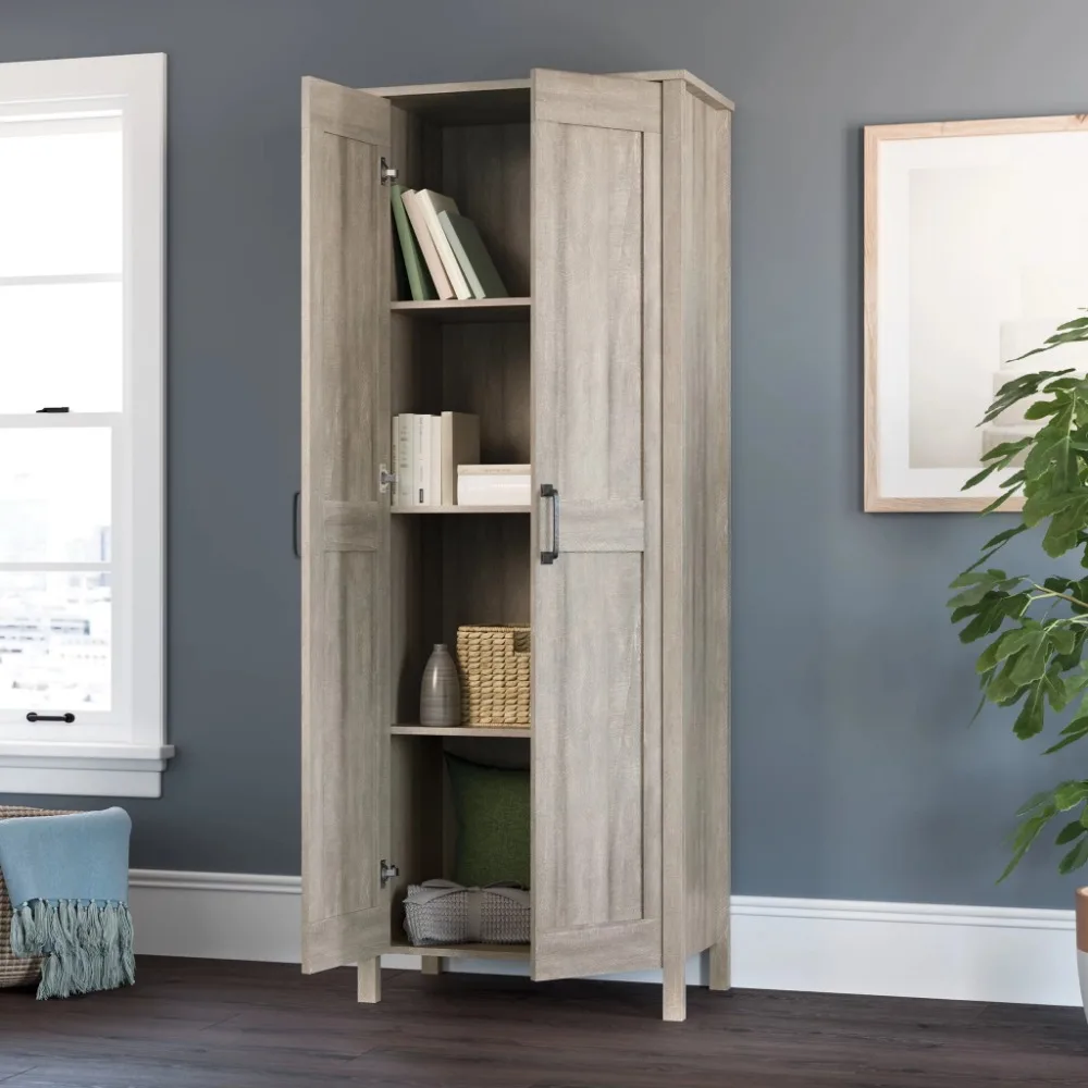 2024 New Two-Door Storage Cabinet, Spring Maple Finish