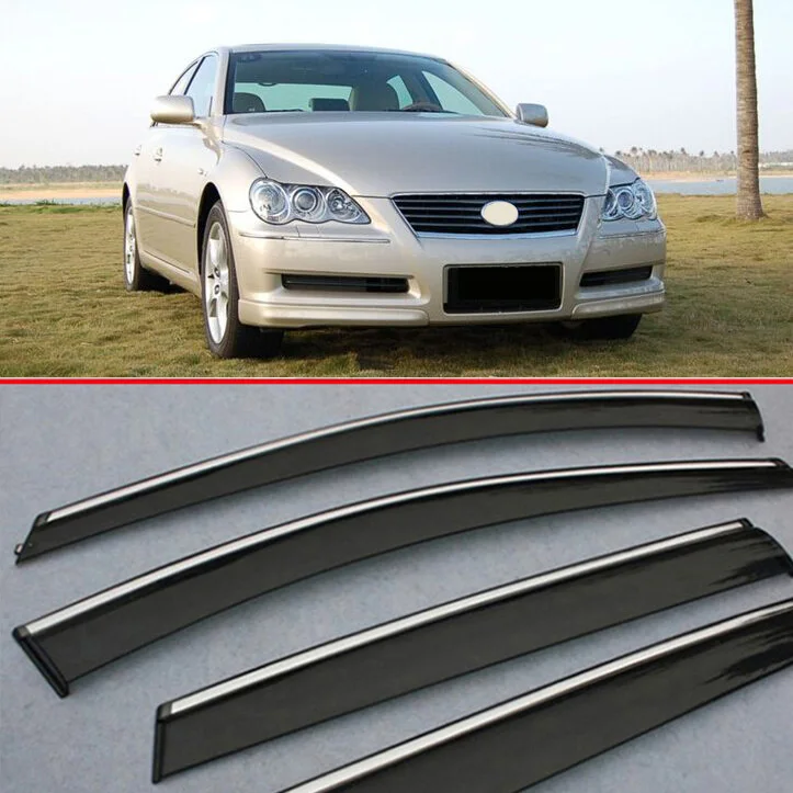 

For Toyota Mark-x 2007-2009 Window Wind Deflector Visor Rain/Sun Guard Vent Car Accessories Stickers