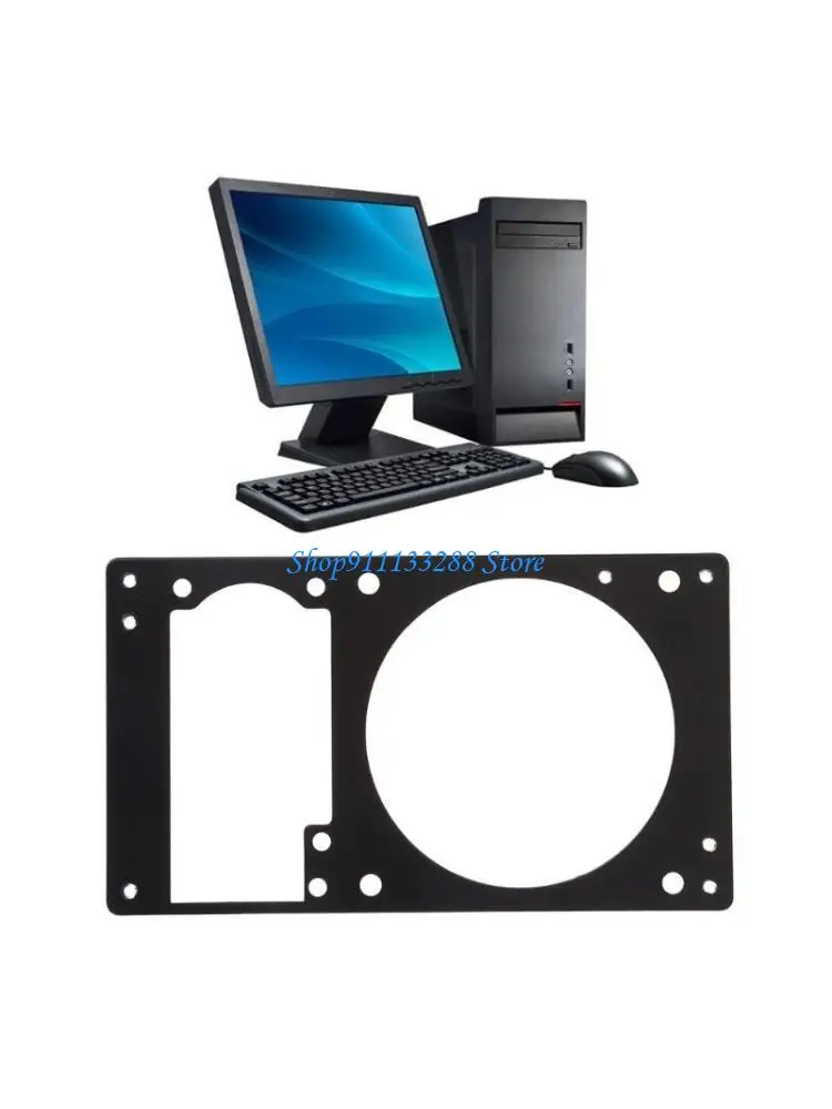 G88D Robustes ATX-Gehäusezubehör, Metallhalterung für 1U-Netzteil und 8-cm-Lüfter