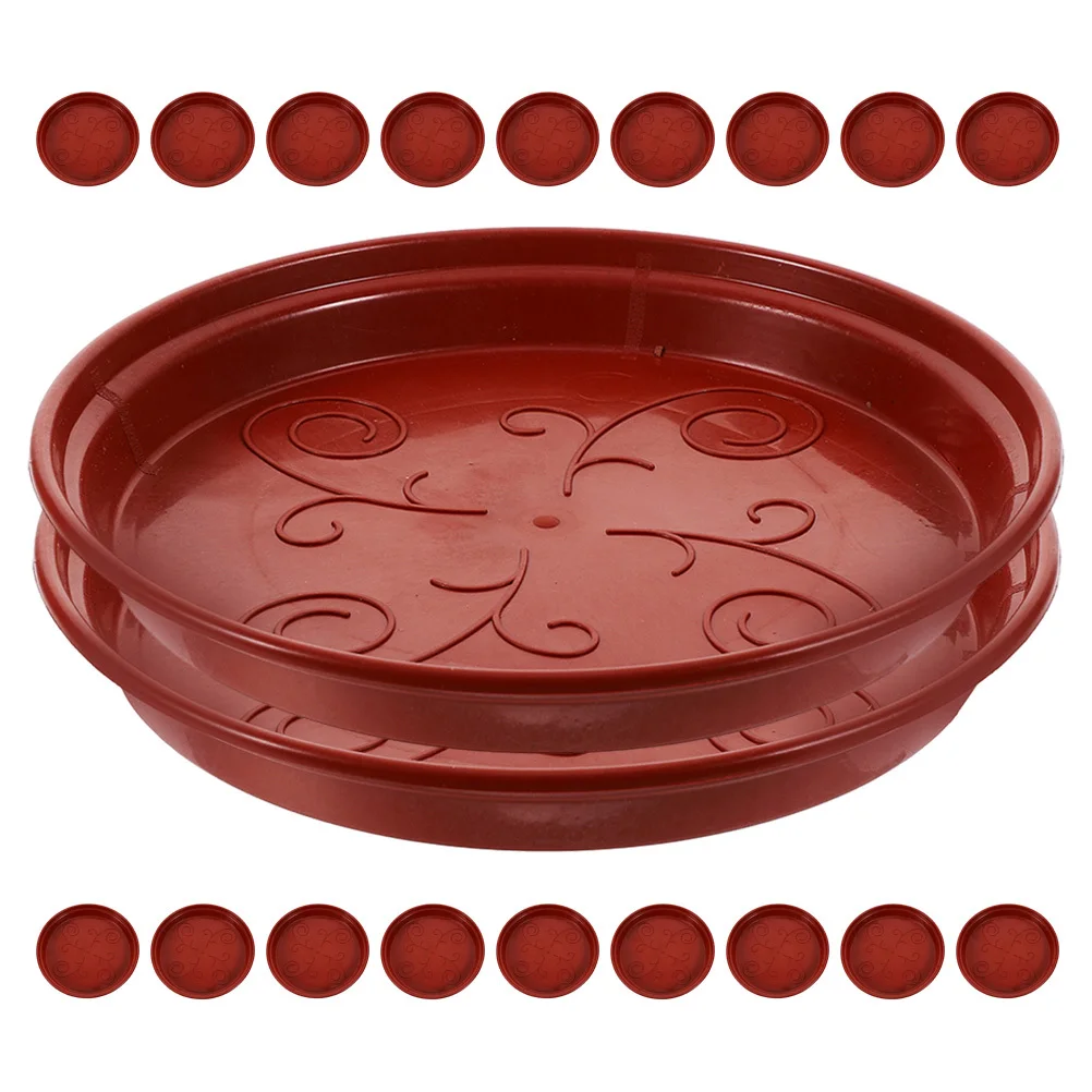 

20pcs Round Plant Saucer Plastic Flower Pot For Indoor Outdoor Plants Drainage Drip Tray Planter Accessories Bonsai Tray