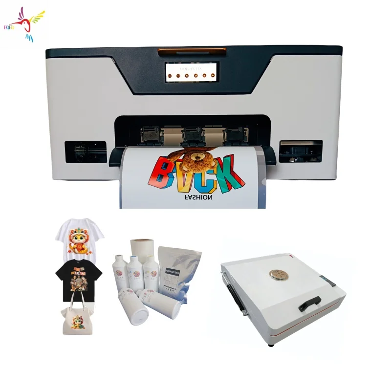 

New DTF Printer with Oven（Ink Powder Film Software）for Fashion Garments 1set