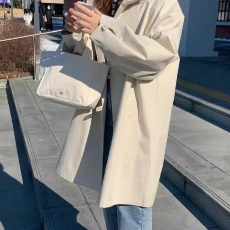 

Hooded Trench Women Solid Creativity Simple Elegant Prevalent All-match Daily Leisure Cool Special Attractive Personality B884