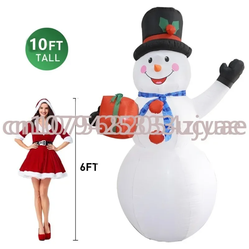 ustomized Santa Claus Christmas inflatables Mascot lighted snowman decorative festival inflatable christmas