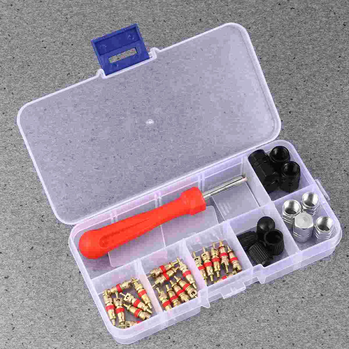 33 Pcs Core Removal Tool Car Repair Tyre Tire Valve Mounting Wrench Screwdriver