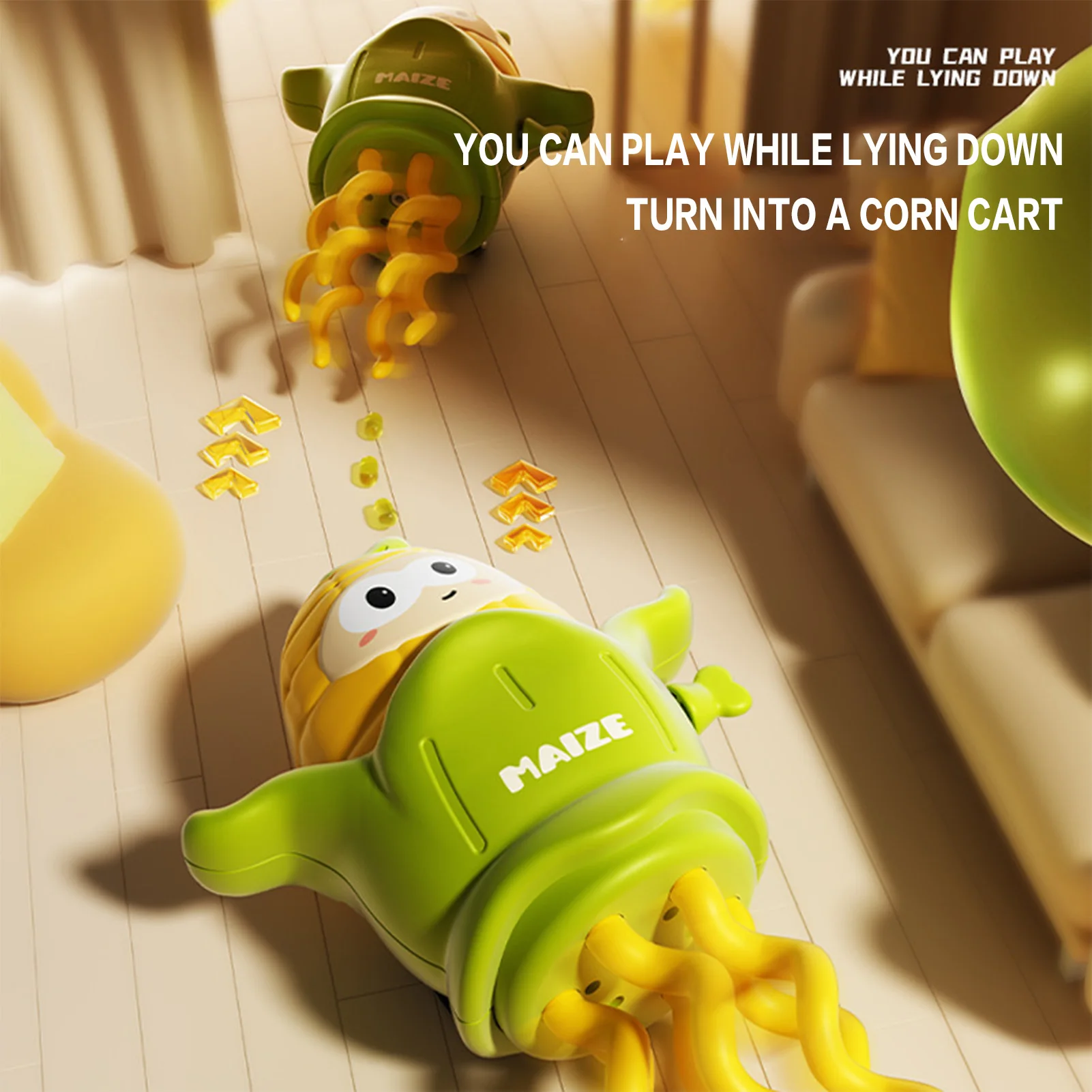 لعبة الذرة المتذبذبة الممتصة للرياح، لعبة ميكانيكية تفاعلية يدوية هدية لأعياد الميلاد والمهرجانات