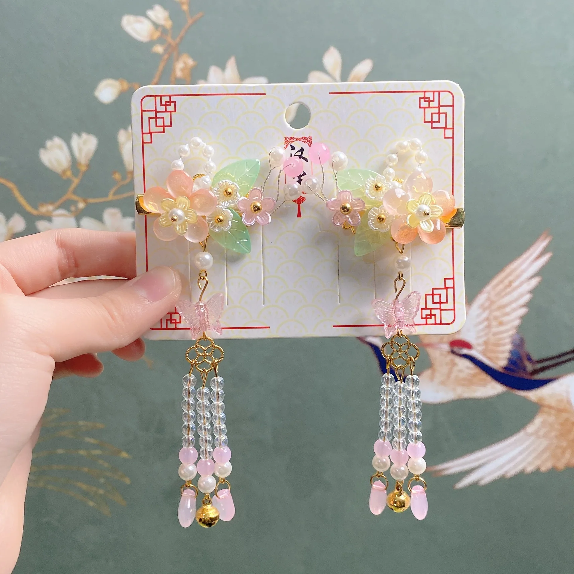 Children\'s Hanfu Hair Clip Ancient Hair Clip Step Shake Super Fairy Ancient Hair Clip Little Girl Fringe Chinese Style Hair Clip