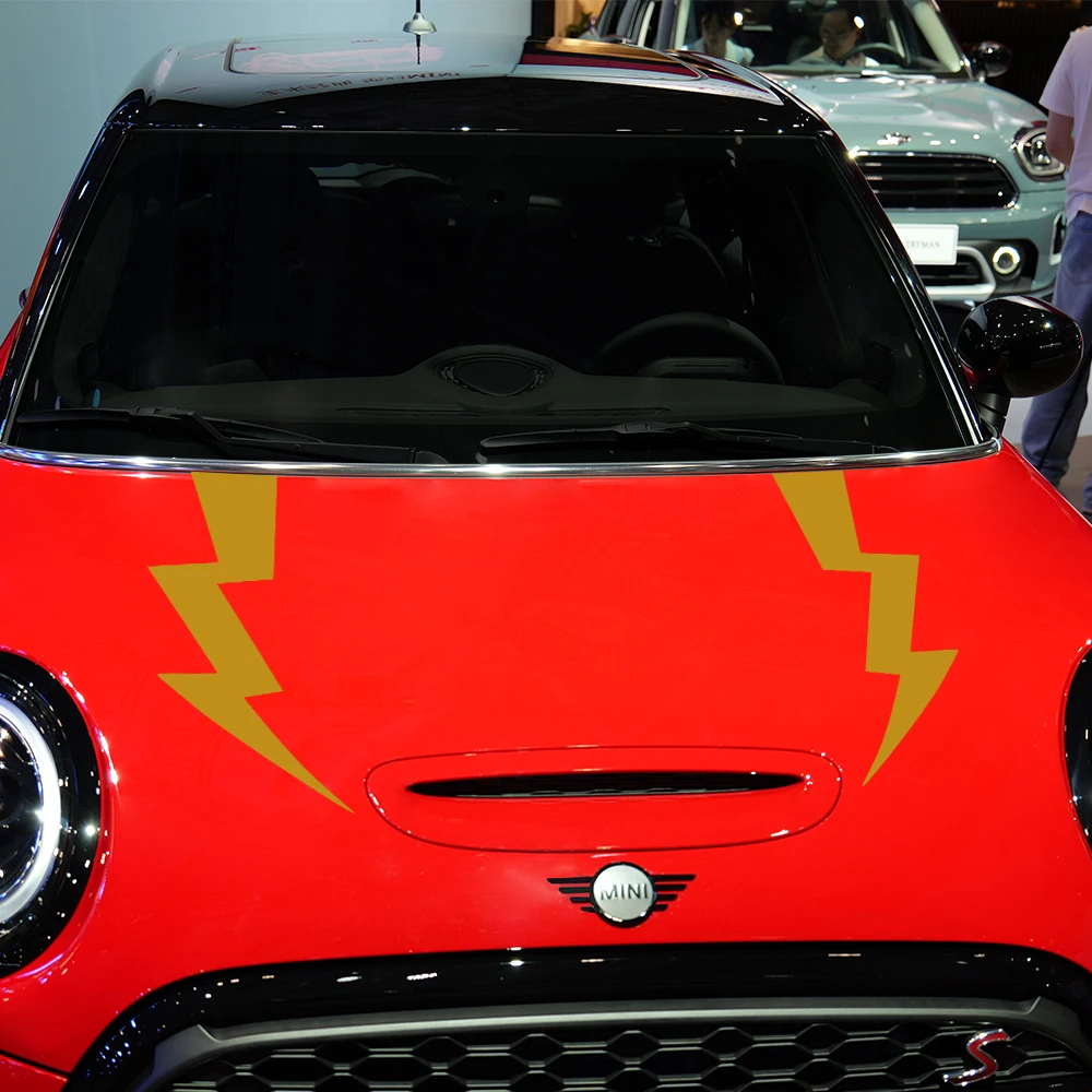 2 шт., наклейки на крышку капота автомобиля Mini Cooper S JCW F55 F56 R55 R56