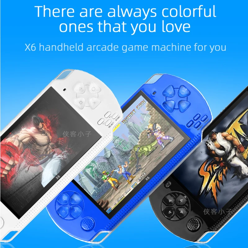 

PSP 3000 X6 Consola 12 типов симуляторов 10000 аркадных игр Ретро аркадная консоль 4,3-дюймовый Ips-экран Видеоигры Игрушка в подарок