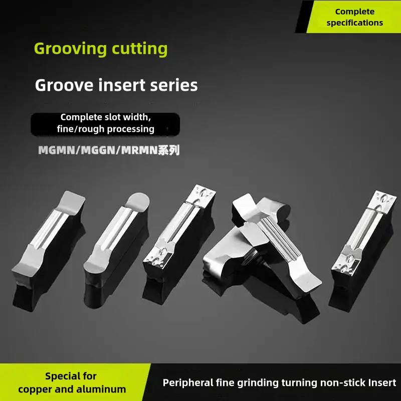 

MGMN/MRMN 150/200/250/300/400/500 Carbide Grooving Insert Turning Tool Slotted Blade CNC Cutting Blade Lathe Full series