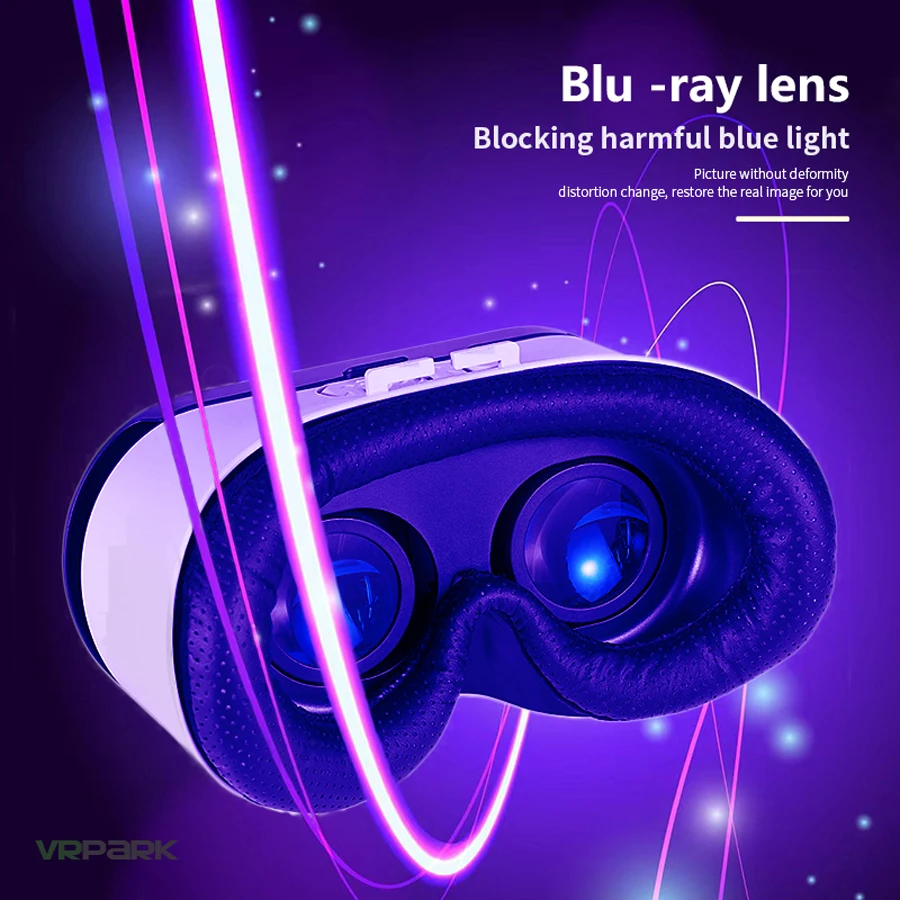 VR-Brille Virtual Reality 3D-Telefon Helm Headset Linsen Schutzbrille Gerät Viar Smart Smartphone Handy-Spiel Mobile Video Viewer Set