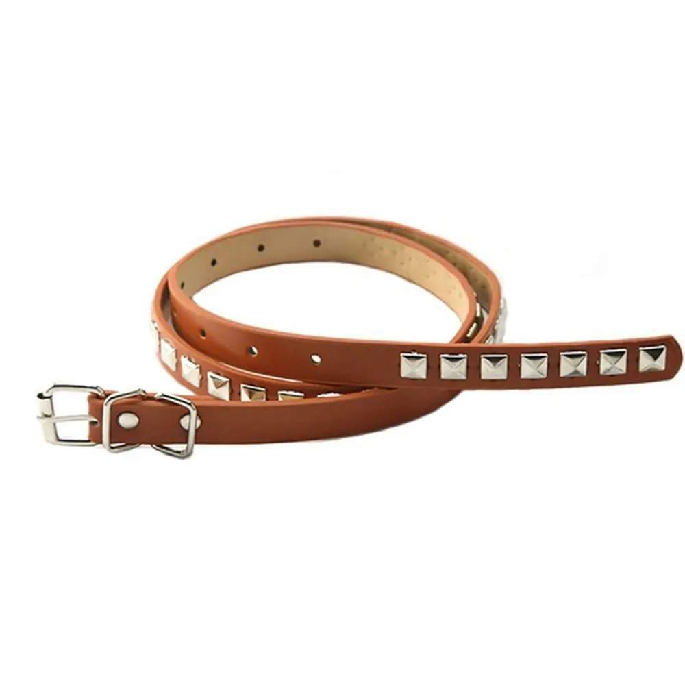 

Adjustable Punk Thin Dresses Decoration Belt Accessories Gothic Women Waistband PU Leather Waist Strap Rivet Waist Belts