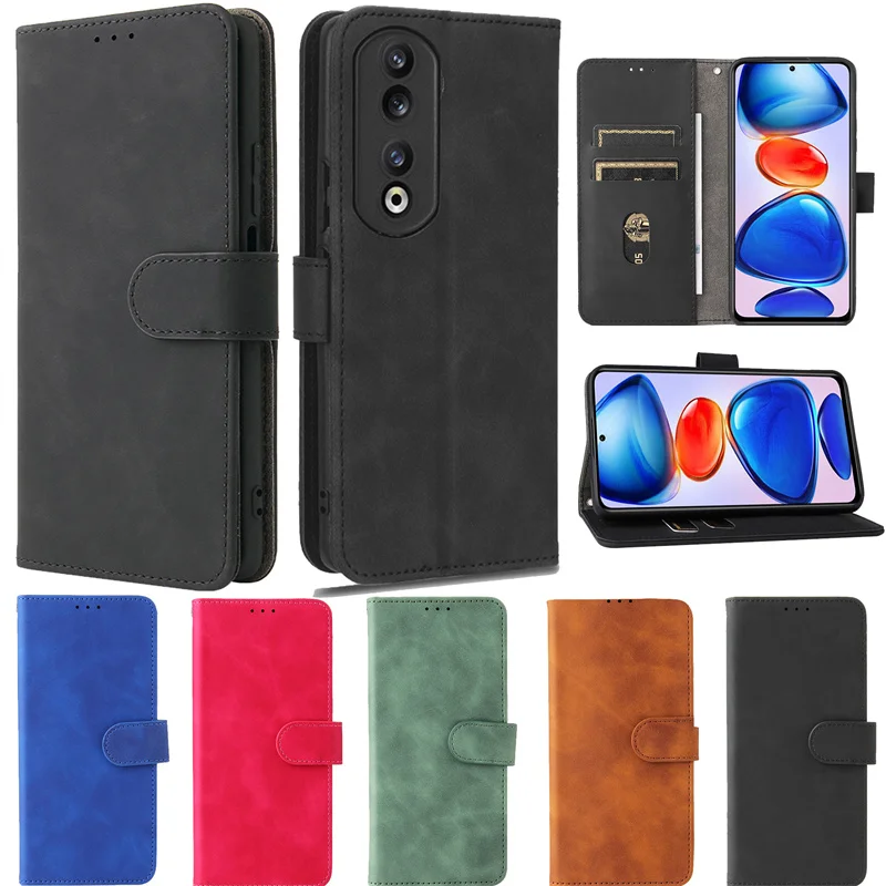 

Honor90 90 Lite Case For Honor 90 90Lite Pro REP-AN00 REA-AN00 Phone Cover Magnetic Wallet Flip Holster Coque Women Men Bags