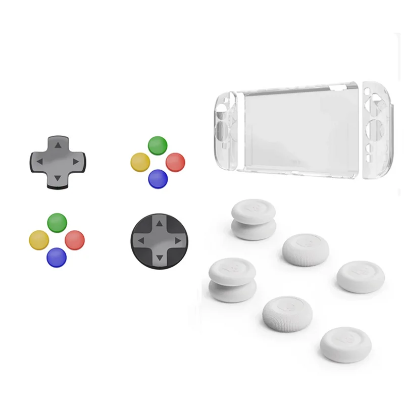 

【ГОРЯЧИЕ ТОВАРЫ】Защитный чехол для Switch 2, набор ручек для большого пальца + комплект крышек для кнопки D-Pad, разделенный защитный чехол для Nintendo Switch 2