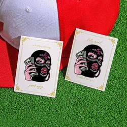 Retro Mexican Metal Hat Pin Cartoon Money Dollar World Enamel Pin Golf Baseball Cap Badge Fashion Jewelry Gifts For Friends