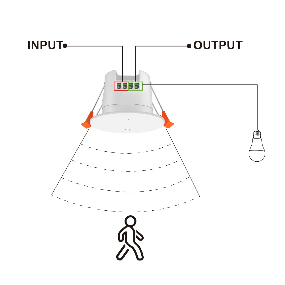 Lincukoo Tuya WiFi Inteligentny Czujnik Obecności Człowieka 24GHz do Montażu Sufitowego, Zastosowanie: Sala Konferencyjna, Sala Czytania, Salon — zdjęcie produktu 6