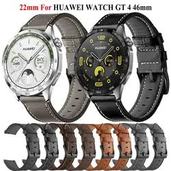 For Huawei Watch GT4 46mm 22mm Leather Band For Huawei Watch Ultimat GT 5 GT5 GT 3 Pro 46mm Ultimate Strap Replacement Bracelet