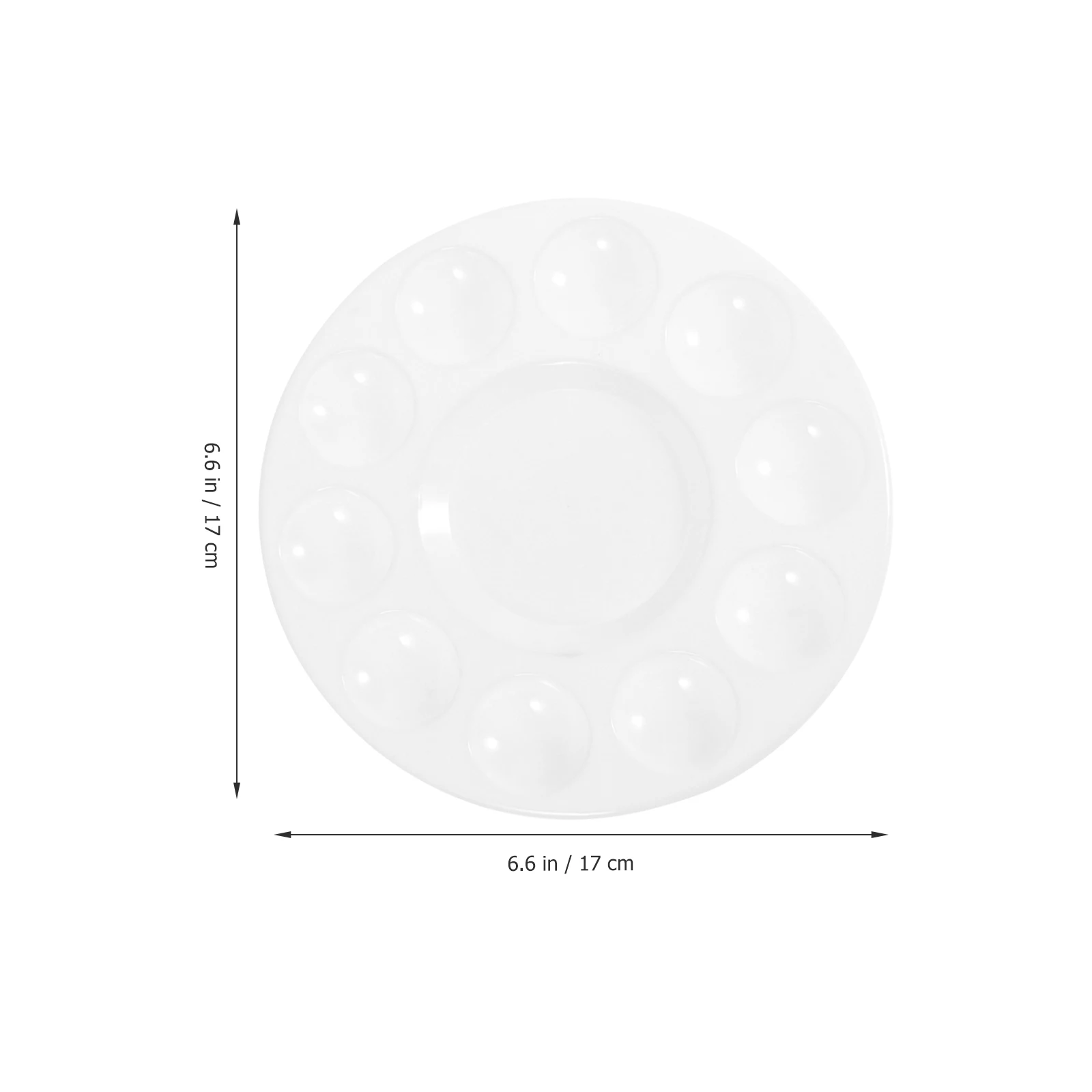 

12pcs Thickened Plastic Painting Color Mixing Trays Durable Art Supplies For School Workshop Creative Pigment Storage