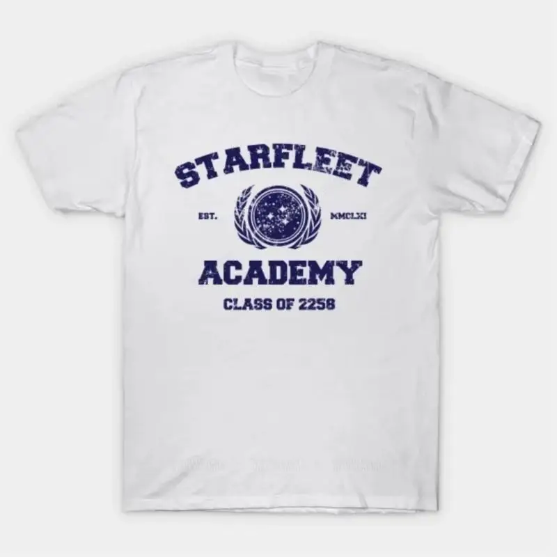 New arrived t-shirt for man graphic t shirts Starfleet Academy T Shirt Adult tee-shirt Oversized Classic short sleeve men tshirt