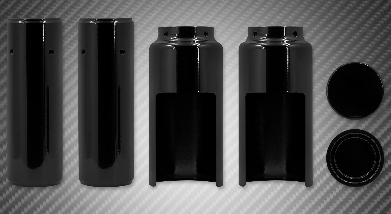 

For Harley Dyna Street Bob FXD Low Rider Fat Bob 2006-2017 Moto Front Fork Shock Caps Boot Tube Absorber Protector Cover Kit