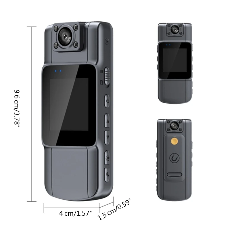 Portable Law Enforcement Video Recorder Outdoor Body Camera Back Clip